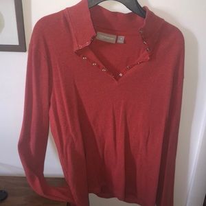 Quarter Button Sweater